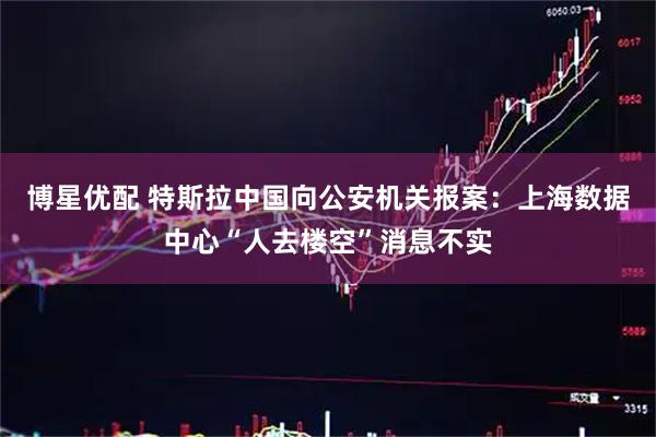 博星优配 特斯拉中国向公安机关报案：上海数据中心“人去楼空”消息不实